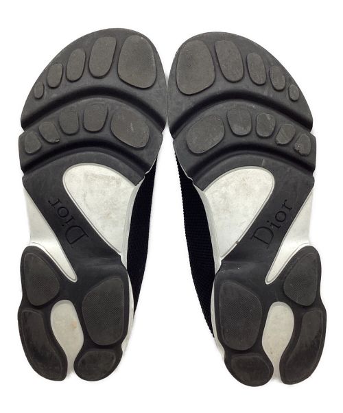Christian Dior（クリスチャン ディオール）Christian Dior (クリスチャン ディオール) リボンスニーカー ブラック サイズ:34の古着・服飾アイテム