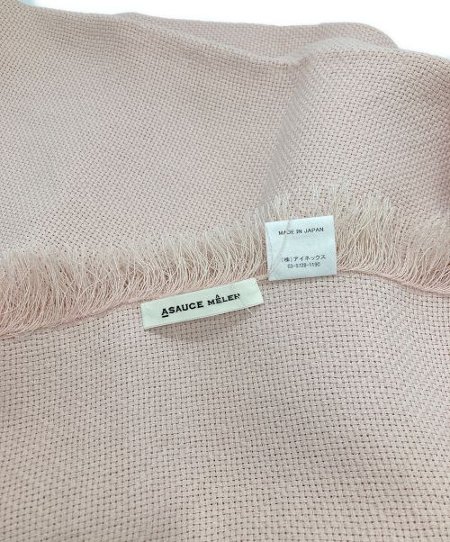 ASAUCE MELER（アソースメレ）ASAUCE MELER (アソースメレ) ワシポリエステル ドライバスケットストール ピンクの古着・服飾アイテム