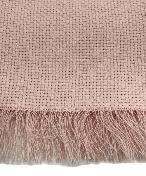 ASAUCE MELER（アソースメレ）ASAUCE MELER (アソースメレ) ワシポリエステル ドライバスケットストール ピンクの古着・服飾アイテム