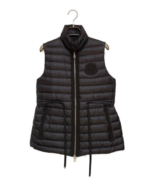 MONCLER（モンクレール）MONCLER (モンクレール) Padded Logo Patch Drawstring(ロゴパッチドローストリングジレ) ブラック サイズ:1の古着・服飾アイテム
