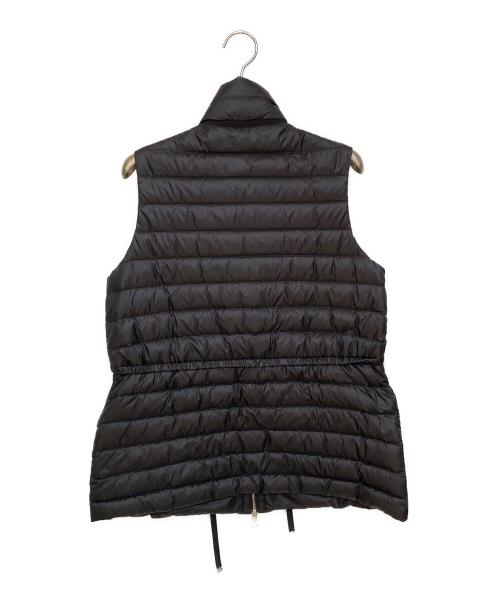 MONCLER（モンクレール）MONCLER (モンクレール) Padded Logo Patch Drawstring(ロゴパッチドローストリングジレ) ブラック サイズ:1の古着・服飾アイテム