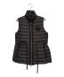 MONCLER（モンクレール）の古着「Padded Logo Patch Drawstring(ロゴパッチドローストリングジレ)」｜ブラック