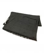 Salvatore Ferragamoサルヴァトーレ フェラガモ）の古着「シルクウール ガンチーニ柄ストール」｜ブラック