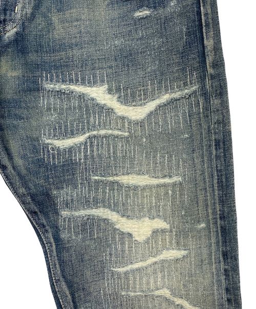 NEIGHBORHOOD（ネイバーフッド）NEIGHBORHOOD (ネイバーフッド) SCRATCH SAVAGE . DP NARROW C-PT ブルー サイズ:Mの古着・服飾アイテム