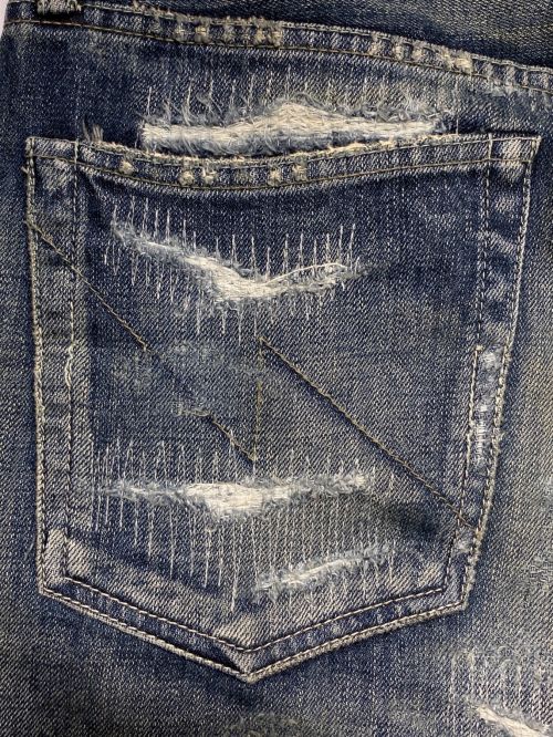 NEIGHBORHOOD（ネイバーフッド）NEIGHBORHOOD (ネイバーフッド) SCRATCH SAVAGE . DP NARROW C-PT ブルー サイズ:Mの古着・服飾アイテム