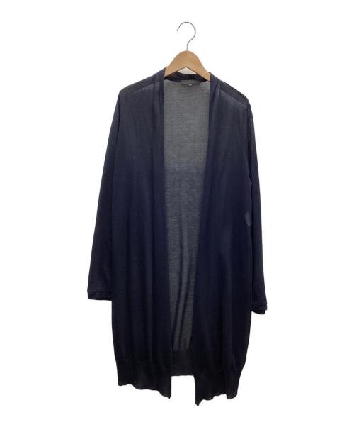 icB（アイシービー）icB (アイシービー) Airy Cool ロングカーディガン ネイビー サイズ:Sの古着・服飾アイテム