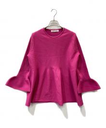 LOUNIE（ルーニー）の古着「ペプラムニットプルオーバー」｜ピンク