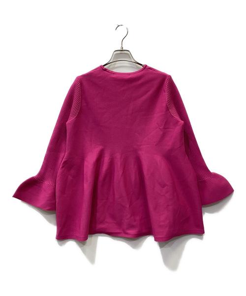 LOUNIE（ルーニー）LOUNIE (ルーニー) ペプラムニットプルオーバー ピンク サイズ:Fの古着・服飾アイテム