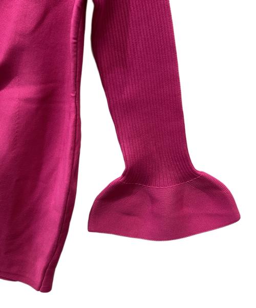 LOUNIE（ルーニー）LOUNIE (ルーニー) ペプラムニットプルオーバー ピンク サイズ:Fの古着・服飾アイテム