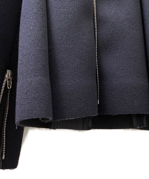 CELINE（セリーヌ）CELINE (セリーヌ) ウールカシミヤジップデザインプルオーバー ネイビー サイズ:36の古着・服飾アイテム