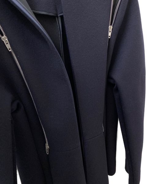 CELINE（セリーヌ）CELINE (セリーヌ) ウールカシミヤジップデザインプルオーバー ネイビー サイズ:36の古着・服飾アイテム