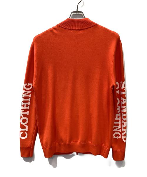 DOUBLE STANDARD CLOTHING（ダブルスタンダードクロージング）DOUBLE STANDARD CLOTHING (ダブルスタンダードクロージング) ジップアップニットジャケット オレンジ サイズ:Fの古着・服飾アイテム