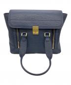 3.1PHILIP LIM3・1 フィリップ リム）の古着「パシュリミディアムサッチェル2WAY」｜ネイビー