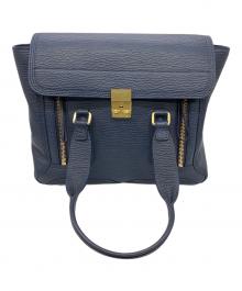 3.1PHILIP LIM（3・1 フィリップ リム）の古着「パシュリミディアムサッチェル2WAY」｜ネイビー