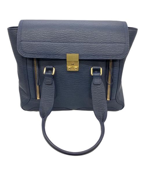 3.1PHILIP LIM（3・1 フィリップ リム）3.1PHILIP LIM (3・1 フィリップ リム) パシュリミディアムサッチェル2WAY ネイビーの古着・服飾アイテム