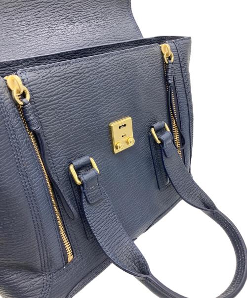 3.1PHILIP LIM（3・1 フィリップ リム）3.1PHILIP LIM (3・1 フィリップ リム) パシュリミディアムサッチェル2WAY ネイビーの古着・服飾アイテム