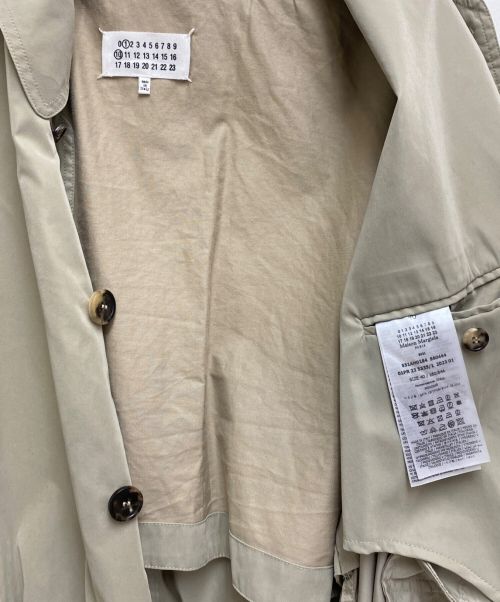 Maison Margiela（メゾンマルジェラ）Maison Margiela (メゾンマルジェラ) 23SS ピーチコットントレンチコート ベージュ サイズ:40の古着・服飾アイテム