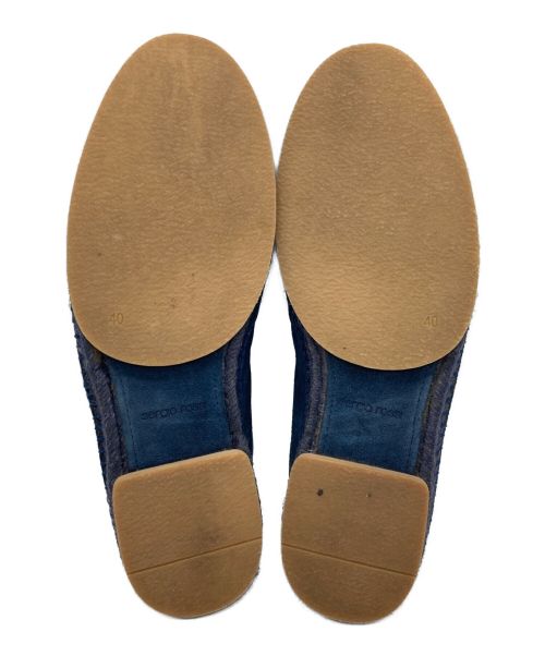 sergio rossi（セルジオロッシ）sergio rossi (セルジオロッシ) エスパドリーユ ネイビー サイズ:40の古着・服飾アイテム