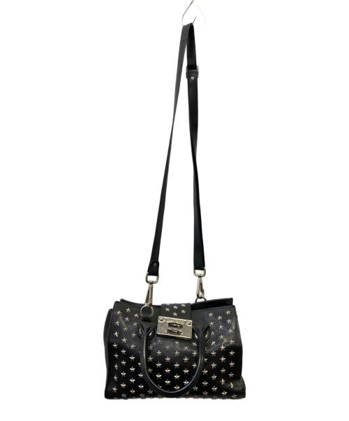 JIMMY CHOO（ジミーチュウ）JIMMY CHOO (ジミーチュウ) ライリースモール2WAYバッグ ブラックの古着・服飾アイテム