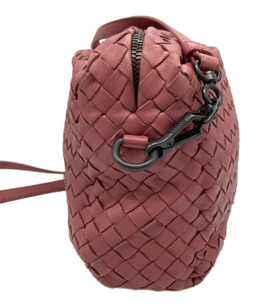 BOTTEGA VENETA（ボッテガベネタ）BOTTEGA VENETA (ボッテガベネタ) イントレチャートショルダーバッグ ピンクの古着・服飾アイテム