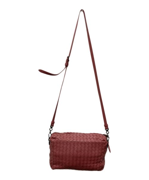 BOTTEGA VENETA（ボッテガベネタ）BOTTEGA VENETA (ボッテガベネタ) イントレチャートショルダーバッグ ピンクの古着・服飾アイテム