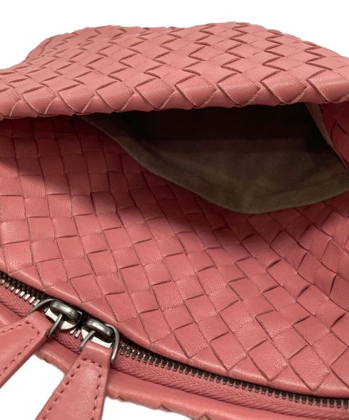 BOTTEGA VENETA（ボッテガベネタ）BOTTEGA VENETA (ボッテガベネタ) イントレチャートショルダーバッグ ピンクの古着・服飾アイテム