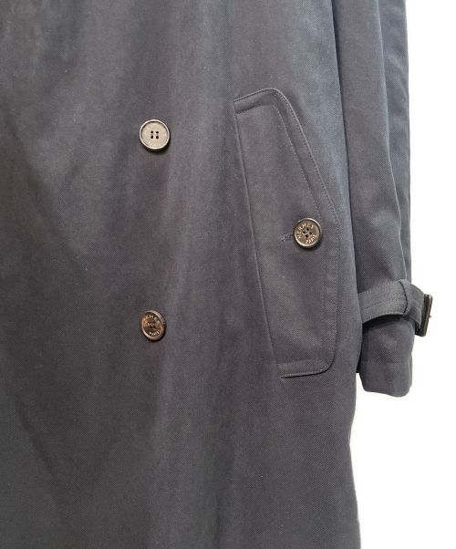 HERMES（エルメス）HERMES (エルメス) ダブル トレンチコート ネイビー サイズ:52の古着・服飾アイテム