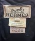 中古・古着 HERMES (エルメス) ダブル トレンチコート ネイビー サイズ:52：90000円