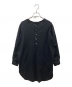 23区ニジュウサンク）の古着「シルキーフライスリブコンビ カットソー」｜ブラック