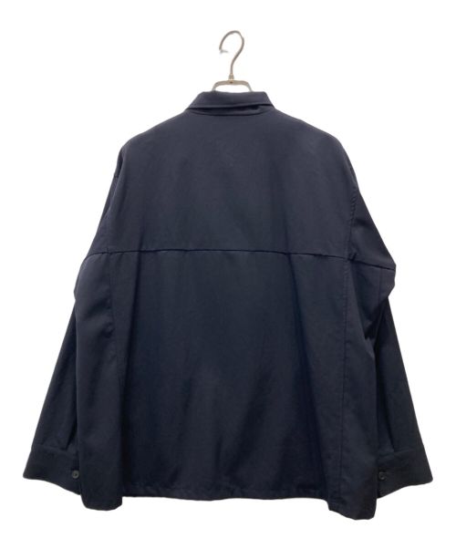 seya.（セヤ）seya. (セヤ) ウールギャバジンシャツジャケット ネイビー サイズ:Sの古着・服飾アイテム