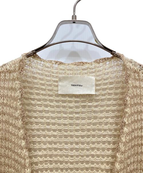 TODAYFUL（トゥデイフル）TODAYFUL (トゥデイフル) モヘア スカラップ ガウン ベージュ サイズ:SIZE 38の古着・服飾アイテム