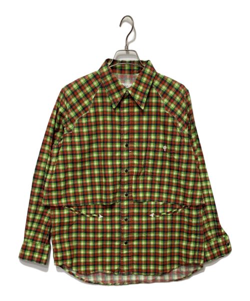 TOGA PULLA（トーガ プルラ）TOGA PULLA (トーガ プルラ) ウロードウエスタンシャツ グリーン サイズ:36の古着・服飾アイテム