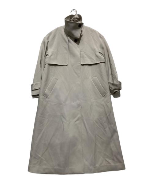FRAY ID（フレイ アイディー）FRAY ID (フレイ アイディー) スタンドカラートレンチコート アイボリーの古着・服飾アイテム