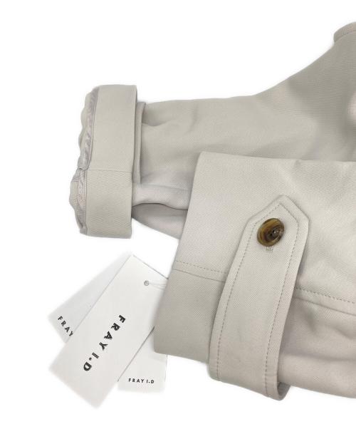 FRAY ID（フレイ アイディー）FRAY ID (フレイ アイディー) スタンドカラートレンチコート アイボリーの古着・服飾アイテム