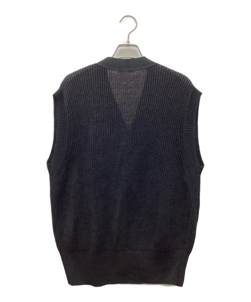 GALERIE VIE（ギャルリーヴィー）GALERIE VIE (ギャルリーヴィー) リネン Vネックベスト ブラック サイズ:FREEの古着・服飾アイテム