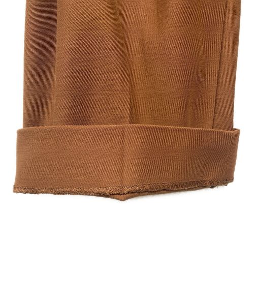 YOKE（ヨーク）YOKE (ヨーク) 1TUCK WIDE TROUSERS ブラウン サイズ:Sの古着・服飾アイテム