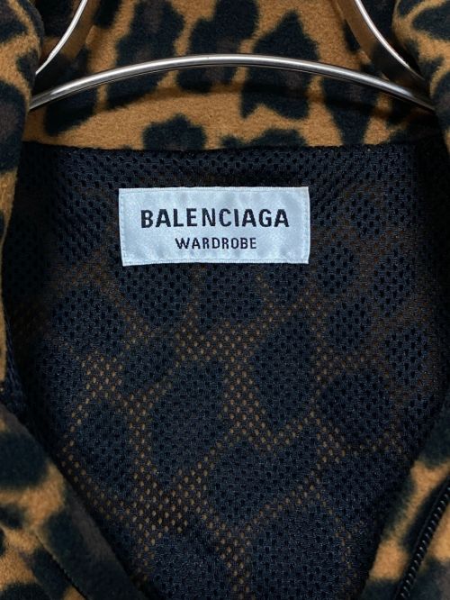 BALENCIAGA（バレンシアガ）BALENCIAGA (バレンシアガ) レオパードフリースジップアップジャケット ブラウン サイズ:34の古着・服飾アイテム