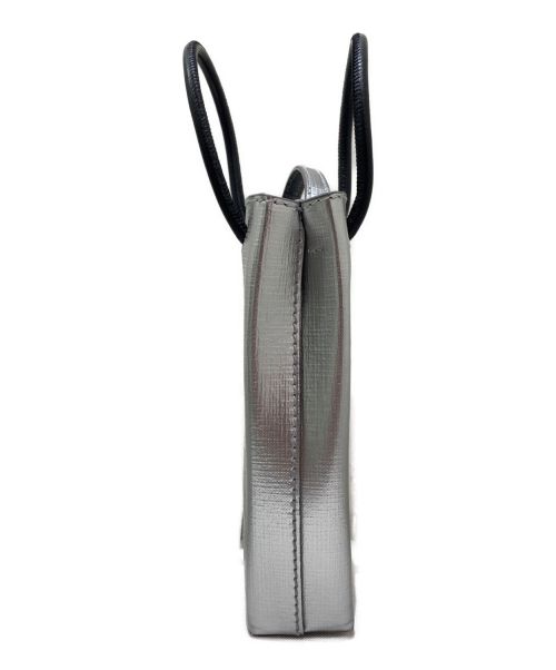 BALENCIAGA（バレンシアガ）BALENCIAGA (バレンシアガ) ショッピング フォンホルダーバッグ シルバーの古着・服飾アイテム