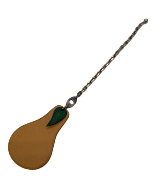 HERMES（エルメス）HERMES (エルメス) フルーツチャーム／キーホルダー ラフランスモチーフ／バッグチャームの古着・服飾アイテム