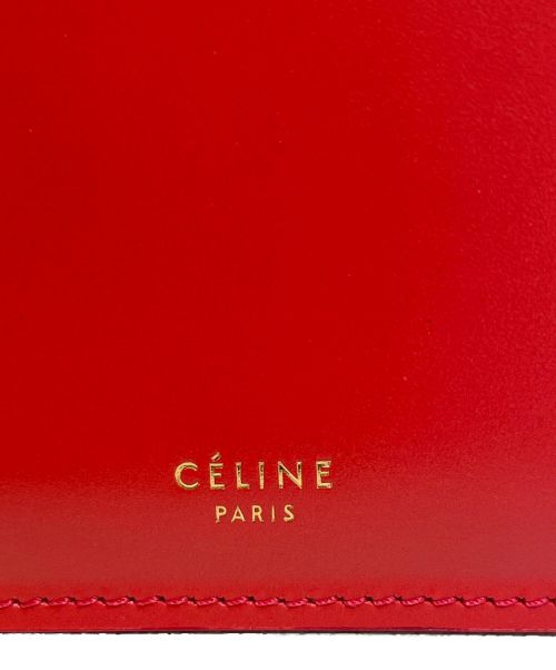 CELINE（セリーヌ）CELINE (セリーヌ) クラスプミディアム レッド サイズ:ミディアムの古着・服飾アイテム
