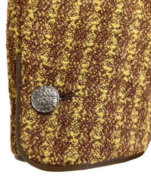 CHANEL（シャネル）CHANEL (シャネル) Tweed Set Up（ツイードセットアップ） ブラウン サイズ:38の古着・服飾アイテム