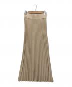 DEUXIEME CLASSEドゥーズィエム クラス）の古着「beauty pleated スカート」｜ベージュ