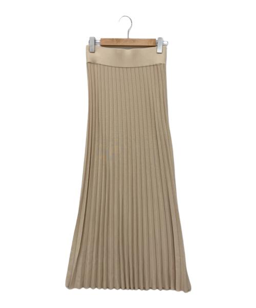 DEUXIEME CLASSE（ドゥーズィエム クラス）Deuxieme Classe (ドゥーズィエム クラス) beauty pleated スカート ベージュ サイズ:36の古着・服飾アイテム