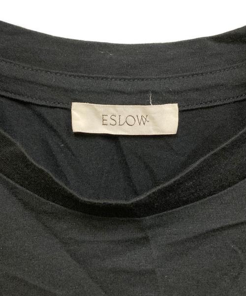 ESLOW（エスロー）ESLOW (エスロー) SLIT TANK TOP ブラック サイズ:SIZE 9の古着・服飾アイテム