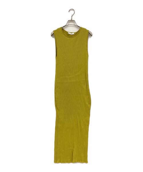 ASTRAET（アストラット）ASTRAET (アストラット) ノースリーブニットワンピース イエロー サイズ:表記なしの古着・服飾アイテム