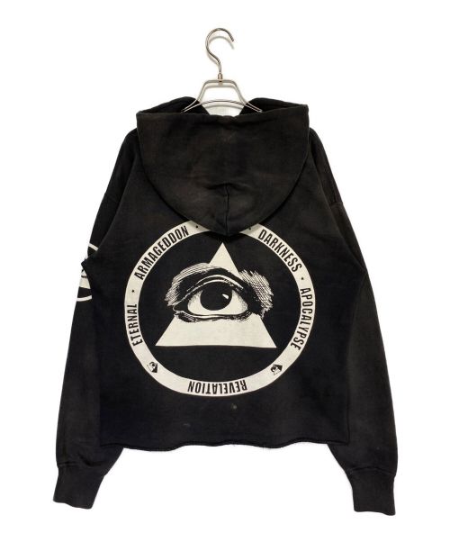 SAINT MICHAEL（セントマイケル）SAINT MICHAEL (セントマイケル) kosuke kawamura (コウスケ カワムラ) KK/HOODIE / COMPLICATED ブラック サイズ:Mの古着・服飾アイテム