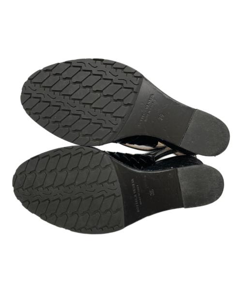 BOTTEGA VENETA（ボッテガベネタ）BOTTEGA VENETA (ボッテガベネタ) ウェッジソールサンダル ブラック サイズ:36の古着・服飾アイテム