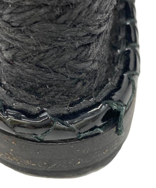 BOTTEGA VENETA（ボッテガベネタ）BOTTEGA VENETA (ボッテガベネタ) ウェッジソールサンダル ブラック サイズ:36の古着・服飾アイテム