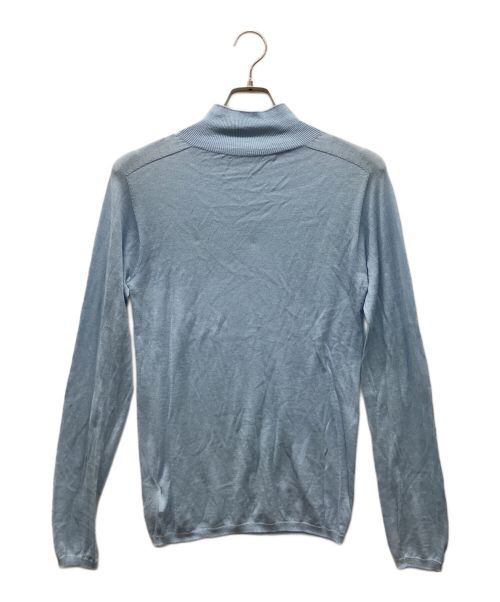 LOHEN（ローヘン）LOHEN (ローヘン) ホールガーメントシアーハイネックニット ブルー サイズ:freeの古着・服飾アイテム