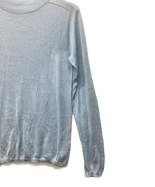 LOHEN（ローヘン）LOHEN (ローヘン) ホールガーメントシアーハイネックニット ブルー サイズ:freeの古着・服飾アイテム